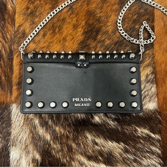 Prada Cahier Mini Studded Crossbody - Picture 7 of 14